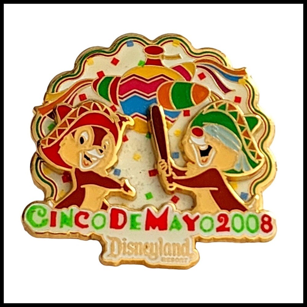 Disney Pin DLR Cinco de Mayo 2008 Chip n Dale LE 1000 Disney Pin 61242